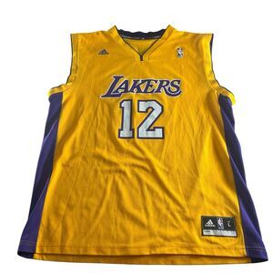 Dwight Howard Los Angeles Lakers Adidas Jersey Men’s Large Gold #12 Player ID